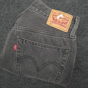 Levis‎ 501 Mens 28x26 Gray Straight Leg Button Fly Denim Jeans